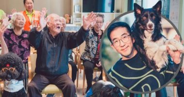 صينى يترك عمله لتكريس حياته لتدريب الكلاب لمساعدة مرضى التوحد