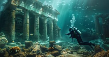 تختفى وتظهر فى البحر.. مدينة أطلانتس أسطورة أم حقيقة؟