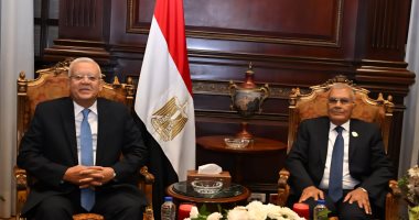 رئيس مجلس النواب يقدم التهنئة لرئيس الشيوخ ويشيد بمسيرته القضائية