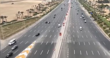 طريق الفيوم حاجة تانية.. أعمال تطوير وتجميل قبل افتتاح المتحف المصرى الكبير