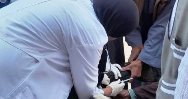 قوافل بيطرية مجانية لحماية الثروة الحيوانية بقرى حياة كريمة فى أسوان.. صور