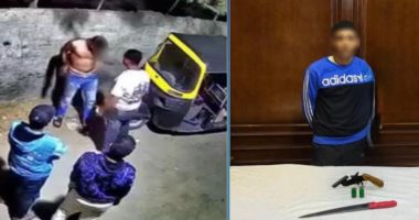 ضبط بلطجى بالجيزة بعد ظهوره فى فيديو يعتدى على سائق توك توك بسلاح أبيض
