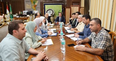 محافظ المنوفية يناقش نسب إنجاز الموقف الحالي لمشروعات الخطة الاستثمارية