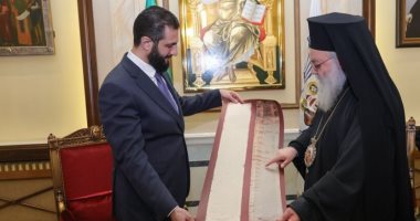 سوريا.. الشرع يزور الكنيسة المريمية بدمشق القديمة