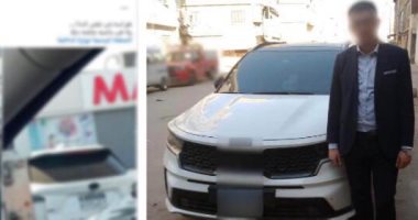 ضبط قائد سيارة استبدل لوحات معدنية خلفية بمصطنعة فى المنوفية