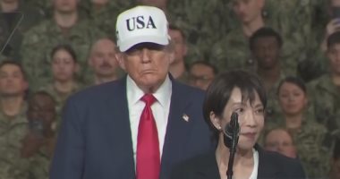 ترامب لجنوده فى اليابان: وافقت على تريليون دولار ميزانية دفاع جديدة