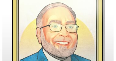 الذكرى الأولى لرحيل الفنان حسن يوسف فى كاريكاتير اليوم السابع