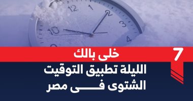 خلى بالك.. الليلة تطبيق التوقيت الشتوى فى مصر.. إنفوجراف