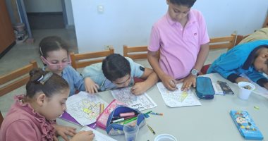 أطفال كفر الشيخ يعبرون عن المتحف الكبير برسومات حول الحضارة الفرعونية.. صور