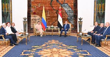 الرئيس السيسى يستقبل رئيس جمهورية كولومبيا