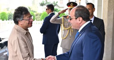 السيد الرئيس عبد الفتاح السيسي يستقبل رئيس كولومبيا 