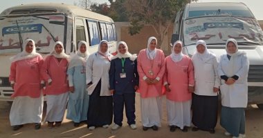 قافلة تُقدم 3100 خدمة طبية مجانية لأهالي قرية الحرية 3 فى بنى سويف