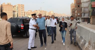 محافظ القليوبية يتفقد محور العصار والطريق الدائرى لمتابعة النظافة والإشغالات