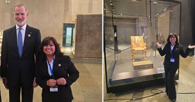 كواليس جولة ملك إسبانيا بالمتحف المصرى الكبير بعد افتتاحه.. المرشدة السياحية المرافقة للملك تكشف: قال أنا في متحف عظيم.. وسنعود مجددا لزيارته بكل تفاصيله.. انبهر بالقناع الذهبى لتوت عنخ آمون.. ووقف أمامه طويلا