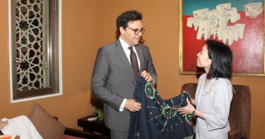 وزير الثقافة يستقبل الأميرة أكيكو ميكاسا ممثلة إمبراطور اليابان بدار الأوبرا