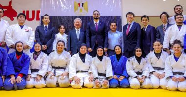 رئيس الجايكا اليابانية خلال زيارته لمنتخب الجودو: المتحف المصرى إرث عظيم