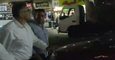 محافظ الجيزة ينذر نائب رئيس هيئة النظافة لتدنى مستوى الخدمة بشارع القومية