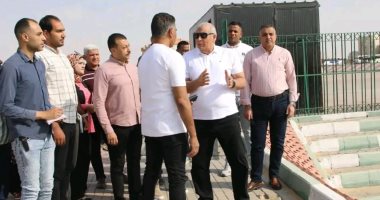 محافظ الوادى الجديد يتفقد المدينة الرياضية بمجمع المصالح الحكومية