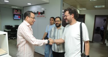 المخرج ومدير التصوير مازن المتجول يزور اليوم السابع.. صور