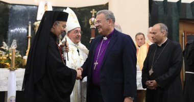 رئيس الطائفة الإنجيلية يشارك فى احتفال اليوبيل الماسى للكنيسة المارونية