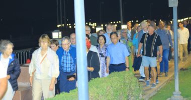 بني سويف تستقبل فوجا من 33 سائحًا في جولة بممشى الكورنيش