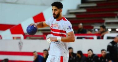 عمر الفولي لاعب فريق كرة اليد بنادي العربي القطري