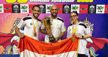 محافظ كفر الشيخ يهنئ بطلي المحافظة لتتويجهما بالذهبية فى كرة السرعة بالهند