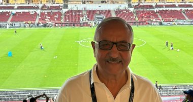 أشرف نصار رئيس نادي البنك الأهلي يحضر نهائي السوبر المصري بالإمارات