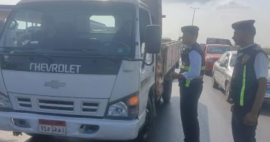 حملة للكشف عن تعاطي المواد المخدرة والمخالفات المرورية بطريق رافد جمصة