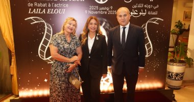 سفير مصر بالمغرب يحتفل بتكريم ليلى علوي في مهرجان الرباط لسينما المؤلف