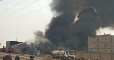 حـريق مصنع بويات فى المنوفية والدفع بسيارات الحماية المدنية.. مباشر