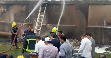 محافظ المنوفية يتفقد موقع حـريق مصنع البويات فى مدينة السادات.. فيديو