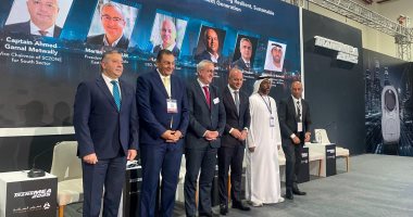 جانب من مشاركة الهيئة العامة للمنطقة الاقتصادية لقناة السويس في الجلسة النقاشية بعنوان "النقل المستقبلي"