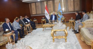 محافظ الغربية يستقبل وفد الشركة المصرية للتنمية الزراعية والريفية