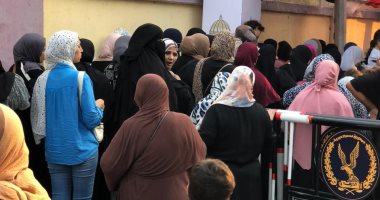 السيدات تزين لجان العمرانية والطالبية فى انتخابات مجلس النواب بمحافظة الجيزة