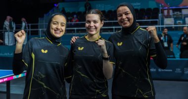 منتخب تنس الطاولة يتوج بذهبية الفرق فى بطولة التضامن الإسلامي