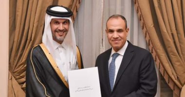 وزير الخارجية مع السفير جاسم بن عبدالرحمن آل ثاني