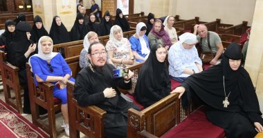 وفد سياحي روسي يعجب بمسار العائلة وكنيسة العذراء مريم بسخا.. صور