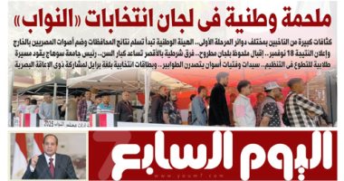 اليوم السابع: ملحمة وطنية فى لجان انتخابات «النواب»