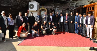 وفد من قيادات الطائفة الإنجيلية يتفقد أعمال تطوير مسار العائلة المقدسة بأسيوط