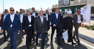 نائب رئيس مجلس الوزراء ووزراء الأوقاف والزراعة والإسكان يشهدون افتتاح المنطقة الإدارية والخدمية بمدينة الطور 