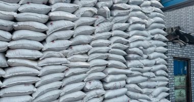 ضبط 25 طن ملح صناعي يعاد تدويره وتعبئته داخل مخزن غير مرخص ببنها