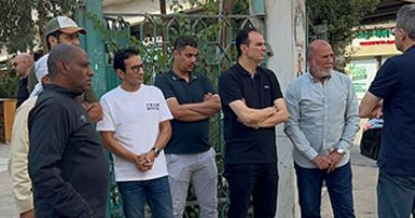 نجوم الزمالك يقدمون العزاء لنجل محمد صبري