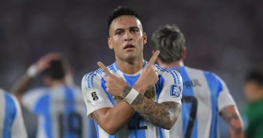 مارتينيز ينفرد بالمركز الرابع فى قائمة الهدافين التاريخيين للأرجنتين