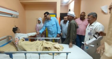 نائب محافظ الأقصر يتابع الحالة الصحية للمصابين في حادث انقلاب أتوبيس