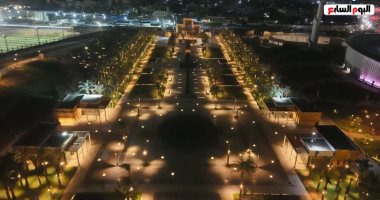 حديقة الفسطاط من زاوية سماوية.. إبداع وجمال مدينة عانت لسنوات من الإهمال