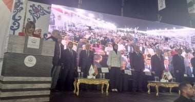 مؤتمر جماهيرى حاشد للجبهة الوطنية بالقليوبية دعمًا لمرشحى الحزب بالانتخابات