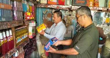 تحرير 100 مخالفة تموينية فى القليوبية والتحفظ على 5 أطنان سكر وأرز بدون بيانات