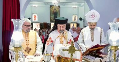 بطريرك الأقباط الكاثوليك يحتفل بعيد شفيع كنيسة سان جورج بجبريال