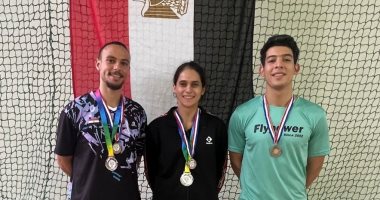 مصر تحصد 3 ميداليات ببطولة زامبيا الدولية للريشة الطائرة